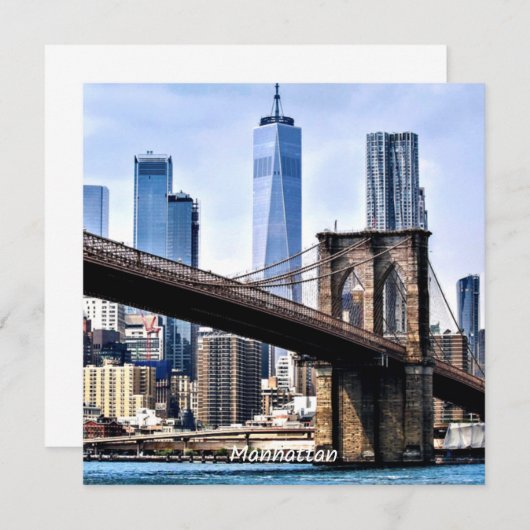Manhattan, cityscape photograph with skyscrapers (Front/Back)