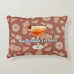 Manhattan Cocktail Accent Pillow