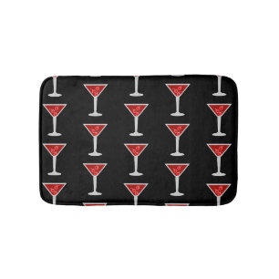 Manhattan Cocktail Bartender Alcohol Liquor Lovers Bath Mat