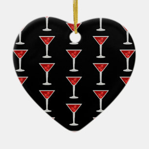 Manhattan Cocktail Bartender Alcohol Liquor Lovers Ceramic Ornament