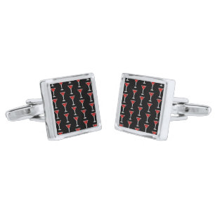 Manhattan Cocktail Bartender Alcohol Liquor Lovers Cufflinks