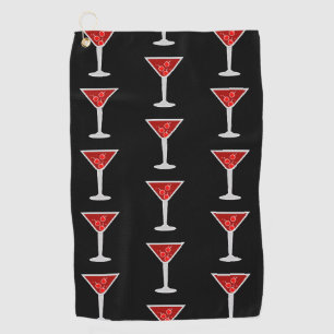 Manhattan Cocktail Bartender Alcohol Liquor Lovers Golf Towel