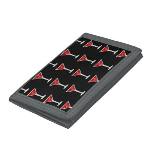 Manhattan Cocktail Bartender Alcohol Liquor Lovers Tri-fold Wallet