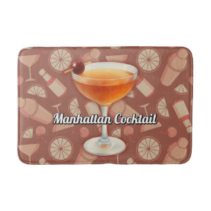 Manhattan Cocktail Bath Mat