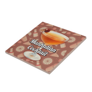 Manhattan Cocktail Ceramic Tile