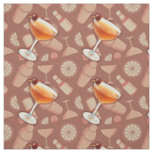 Manhattan Cocktail Fabric