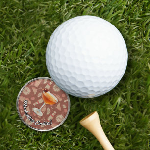 Manhattan Cocktail Golf Ball Marker