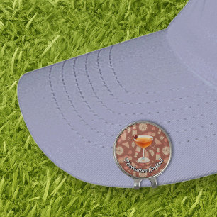 Manhattan Cocktail Golf Hat Clip