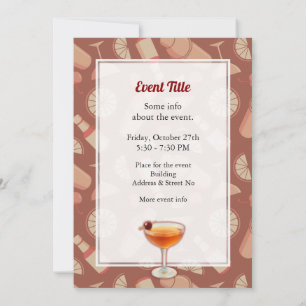 Manhattan Cocktail Invitation