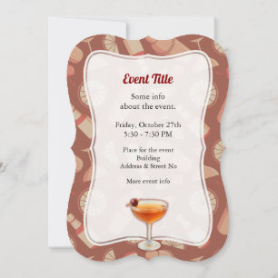 Manhattan Cocktail Invitation