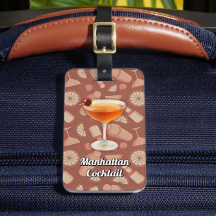 Manhattan Cocktail Luggage Tag