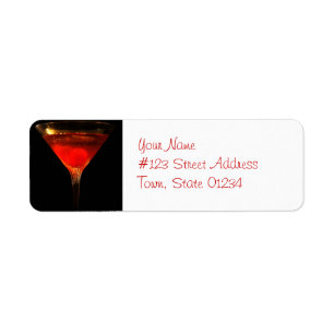 Manhattan Cocktail Mailing Labels