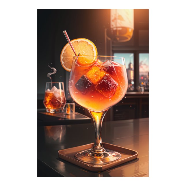 Manhattan cocktail photo print (Front)