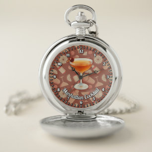 Manhattan Cocktail Pocket Watch