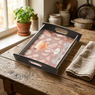 Manhattan Cocktail Serving Tray