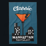 Manhattan Cocktail Wall Art Kitchen Towel<br><div class="desc">Manhattan Cocktail Wall Art. Original Art. © Copyright HGIFT | Planet Mars Store Only. All Right Reserved. Not For Resale.</div>