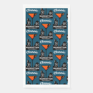 Manhattan Cocktail Wall Art Paper Guest Towels