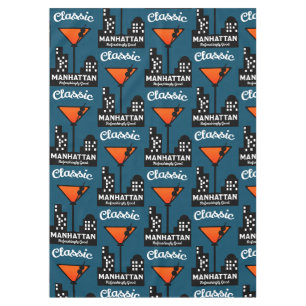 Manhattan Cocktail Wall Art Tablecloth