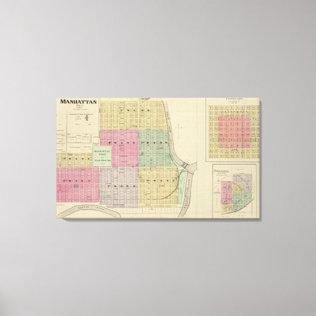 Manhattan, Coronado, Towanda, Kansas Canvas Print (Front)