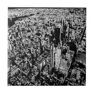 Manhattan designed ceramic tile