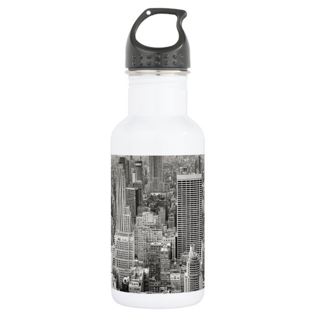 Manhattan Empire State Building, New York Water Bottle (Front)