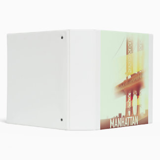 Manhattan Evening 3 Ring Binder