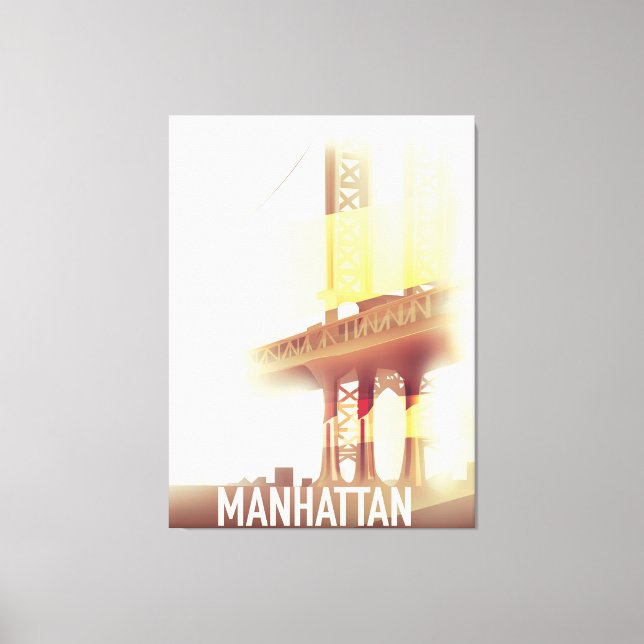 Manhattan Evening Canvas Print (Front)