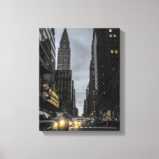 Manhattan Evening Canvas Print (Front)