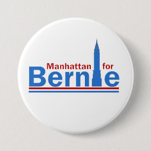 Manhattan for Bernie Button