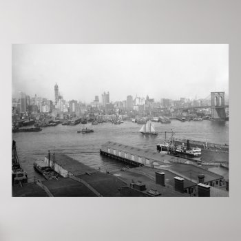 Manhattan From Brooklyn  1905 Poster by Photoblog at Zazzle