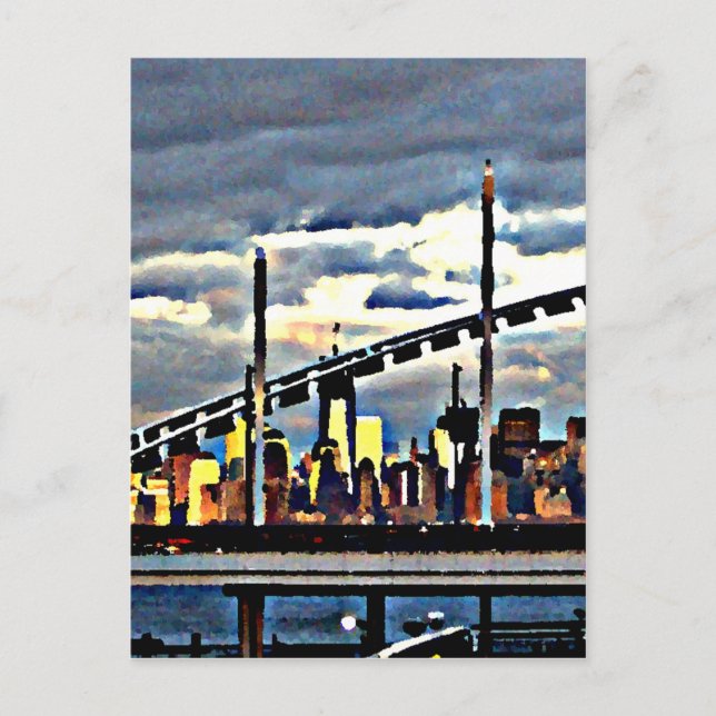Manhattan from Staten Island  CricketDiane Stuff Postcard (Front)