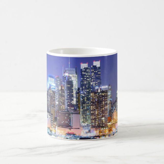 Manhattan Illuminated City Coffee Mug (Center)