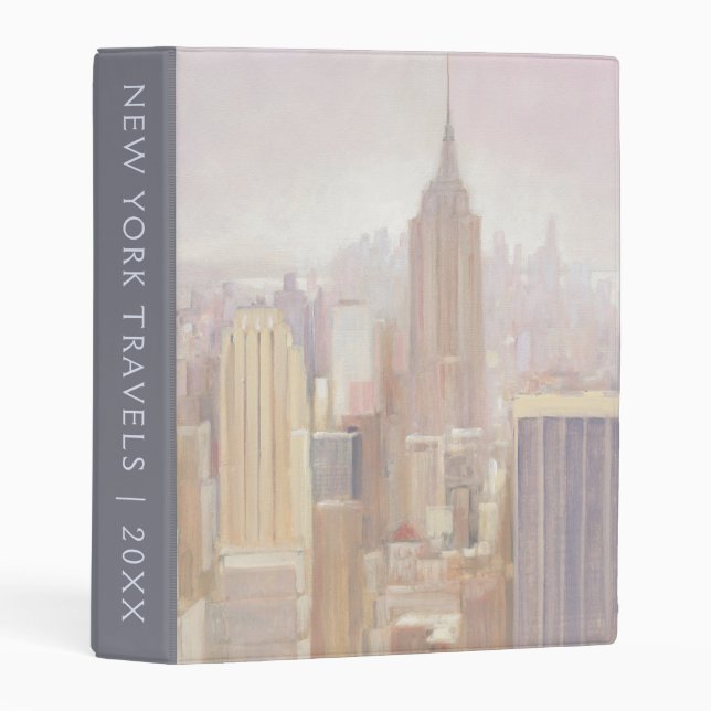 Manhattan in the Mist | New York City Mini Binder (Front/Spine)