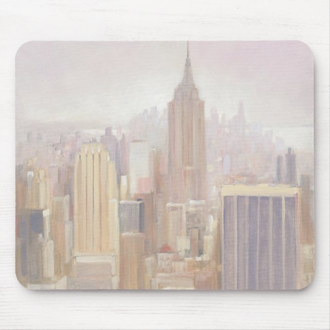 Manhattan in the Mist | New York City Mouse Pad (Front)