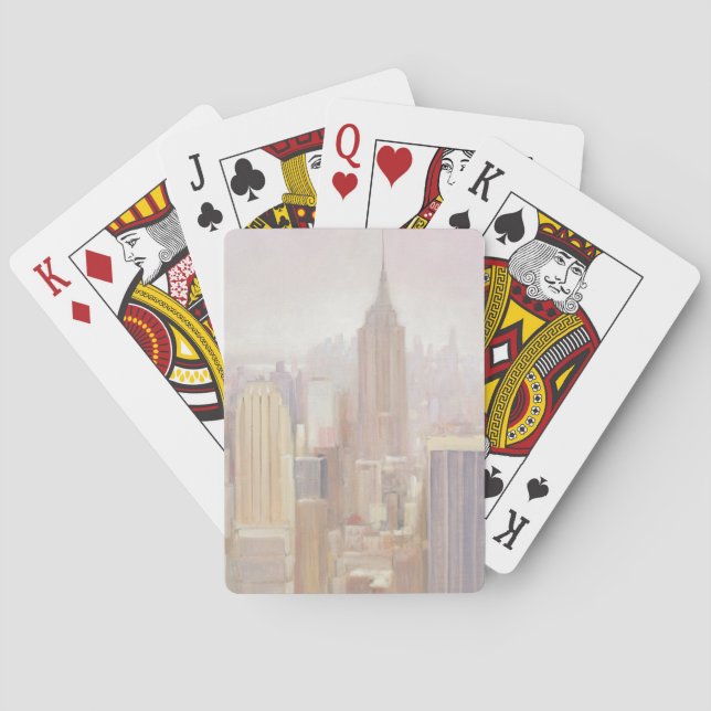 Manhattan in the Mist | New York City Poker Cards (Back)
