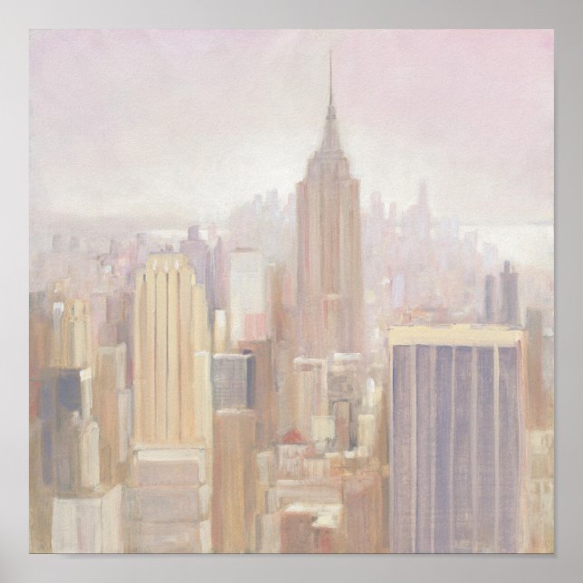 Manhattan in the Mist | New York City Poster (Front)
