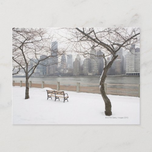 Manhattan in the Winter Postcard