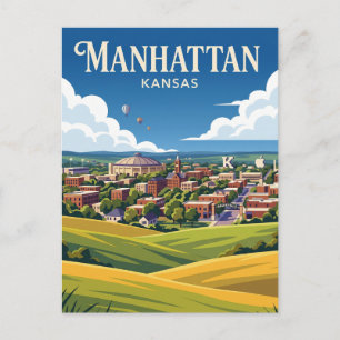 Manhattan Kansas Postcard