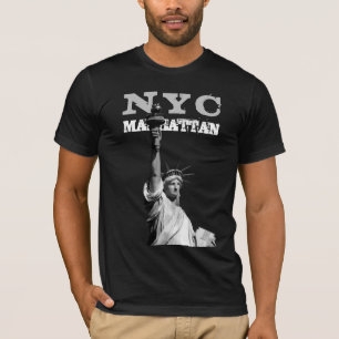Manhattan Liberty Statue New York City Nyc Men's T-Shirt