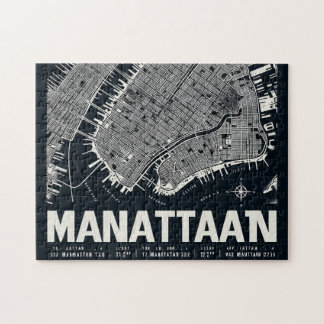 Manhattan Map Illustration Jigsaw Puzzle