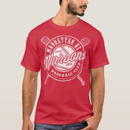 Manhattan Maroons Baseball T_Shirt
