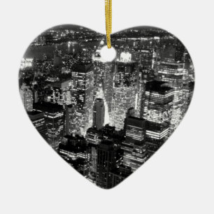 Manhattan New York City Ceramic Ornament