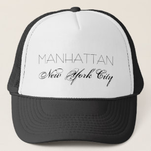 Manhattan New York City customizable Trucker Hat