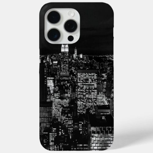 Manhattan New York City Night Skyline iPhone 15 Pro Max Case