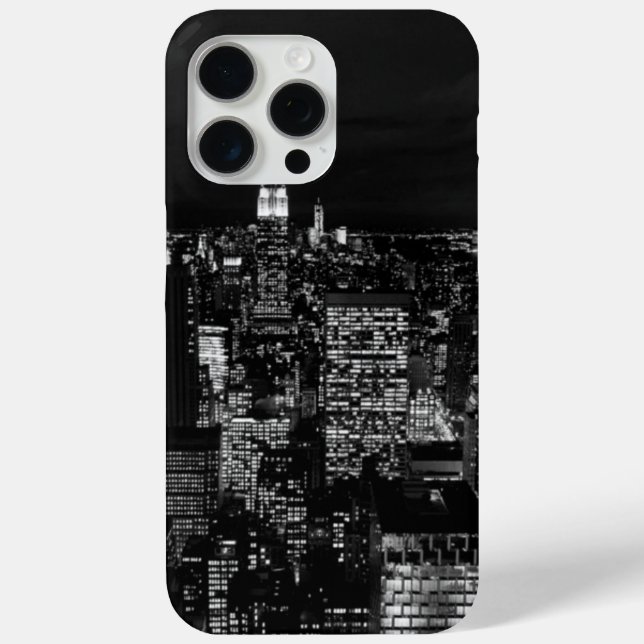 Manhattan New York City Night Skyline Case-Mate iPhone Case (Back)