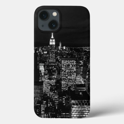 Manhattan New York City Night Skyline iPhone 13 Case