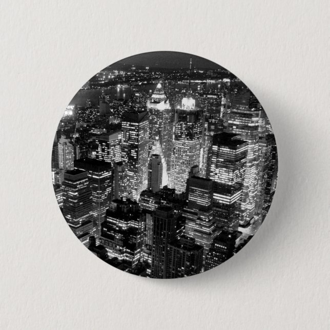 Manhattan New York City Pinback Button (Front)