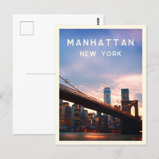 Manhattan - New York City Postcard