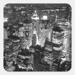 Manhattan New York City Square Sticker