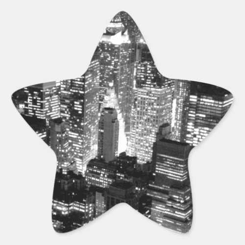 Manhattan New York City Star Sticker